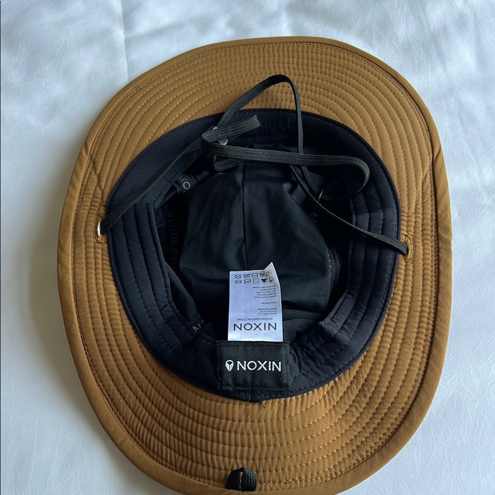SOLD-Nixon Tan and Olive Men's Hat - Picture 3 of 4